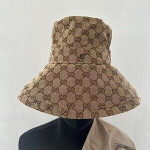 canvas wide brim hat Gucci Women’s GG